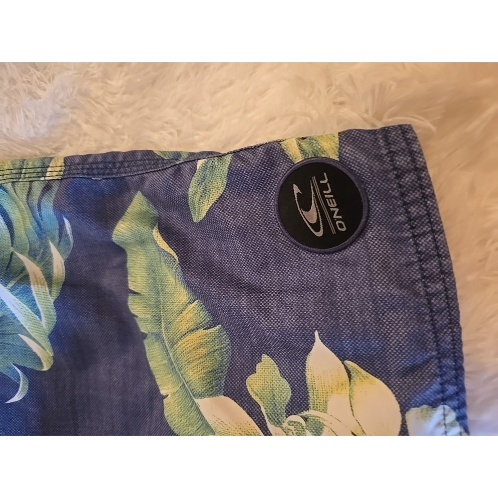 O'Neill Board Shorts Swimsuit Blue Green Floral Mens Sz 36 x 10" Board Shorts - Picture 3 of 12